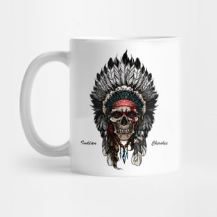 Indian Skull Warrior T-shirt Mug